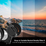 Commlite CM-EF-EOSR VND AF Lens Adapter with Drop-In Variable ND Filter,Compatible with Canon EF/EF S Mount Lenses to Canon EOS R/EOS R5/EOS R6/EOS RP RF Series Cameras