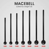 Yes4All Steel Mace Bell for Strength Training - Support Full Body, Muscles, Shoulder, Grips & Forearms Workouts to Rehabilitation, Stretching 5, 7, 10, 15, 20, 25, 30Lb for Woman & Man