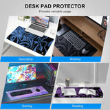 NPET MP02-SP Gaming Mouse Pad, Cloth Mouse Pad, Anti-Slip Base, RGB Backlit, Stitched Edges, Water-Resistant, Optimized for Gaming Sensors, XL