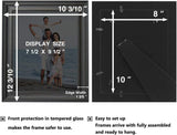 Lavie Home 8X10 Picture Frames (3 Pack, Black) Rustic Photo Frame Set with Tempered Glass for Wall Mount & Table Top Display