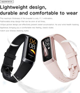 Health and Fitness Tracker for Men and Women, AMOLED Display, Compatible with Android & iOS, Features Blood Pressure Monitoring, Calorie Tracking, Alarm, Stopwatch, and IP68 Waterproof Rating
