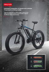 2024 New Arrival 500W Adults Ebike Electric Bike 48V 12.8AH Lithium Battery 26 Inch Fat Tire Electric E Bikes Mountain Ebikes