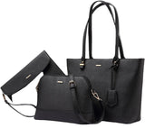 LOVEVOOK Handbags for Women Shoulder Bags Tote Satchel Hobo 3Pcs Purse Set