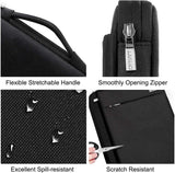 LANDICI 360° Protective Laptop Sleeve 11.6 Inch for Surface Pro 7 8 9/Laptop Go 2 3, Macbook Air 11, Small Computer Bag Carrying Case for 11-12 Inch Chromebook, Slim, Shockproof, Waterproof, Black