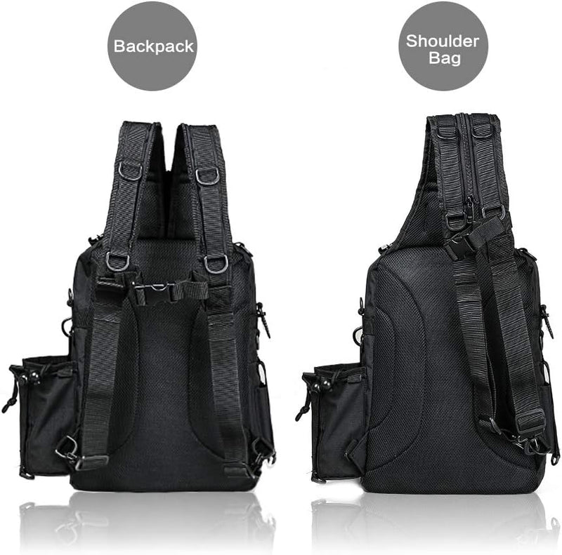 BLISSWILL Outdoor Tackle Bag - Large Water-Resistant Fishing Backpack