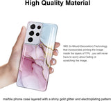 JIAXIUFEN Galaxy S21 Ultra Case Gold Electroplated Glitter Marble Slim Shockproof TPU Soft Rubber Silicone Cover Phone Case for Samsung Galaxy S21 Ultra 5G 6.8 Inch 2021 Purple Blue