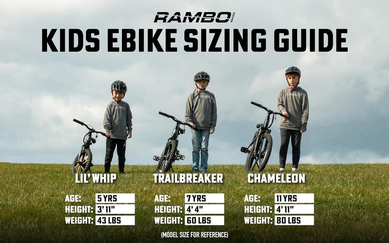 Rambo Bikes Trailbreaker 3.0 - Kid'S 20" Electric Bike | EBIKE with Pedals | 250W Motor 17MPH Activated Motor Cut Off-Intergrated Battery 24W 10.5AH EBIKE Delivers Throttle Controlled Power on Demand