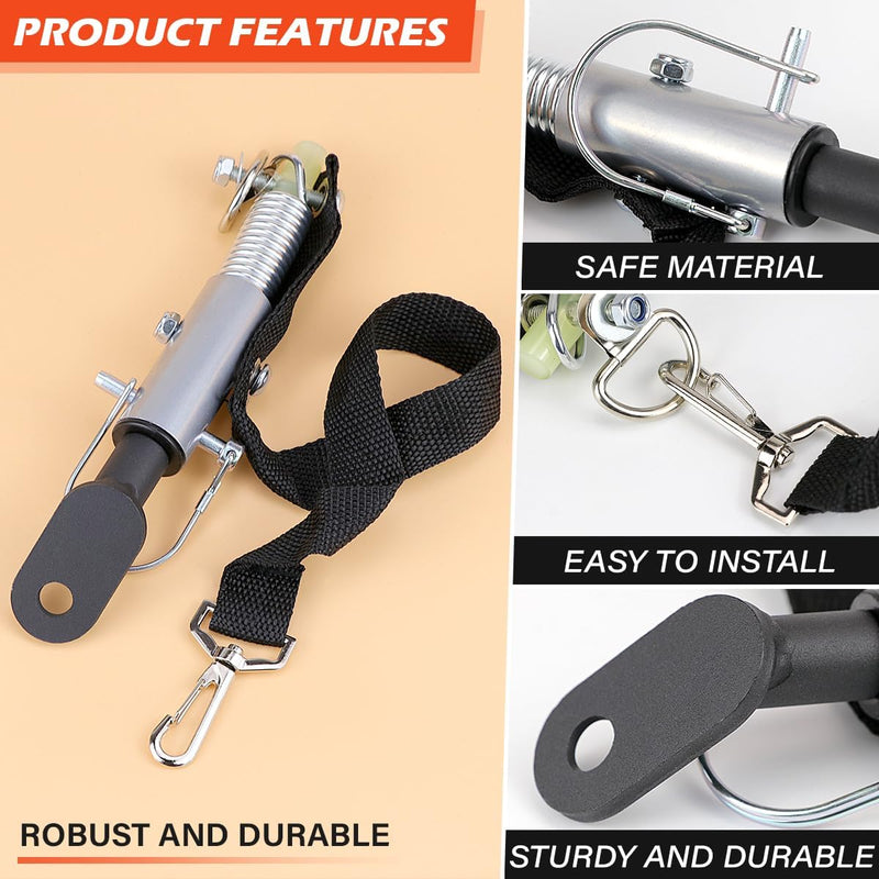 Bike Trailer Hitch Steel Cycling Trailer Coupler Attachment Bike Hitch Linker Connector Quick Release Bike Adapter for Child Pet Bike Trailer