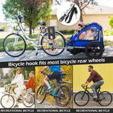 Bike Trailer Hitch Steel Cycling Trailer Coupler Attachment Bike Hitch Linker Connector Quick Release Bike Adapter for Child Pet Bike Trailer