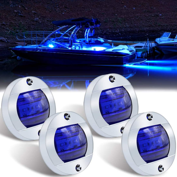 Boaton LED Night Fishing Lights - Courtesy, Deck, Navigation Lights for Boats (Blue)