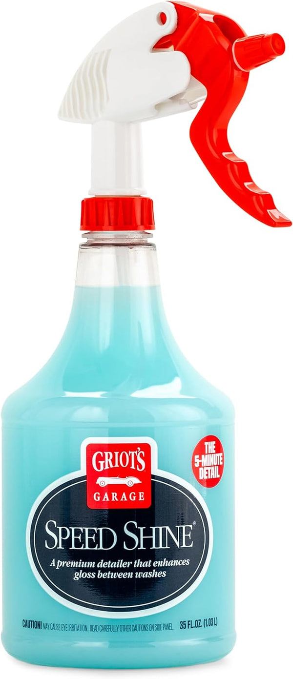 Griot'S Garage Speed Shine for Car Detailing, Quick Detailer for All Exterior Surfaces, Trim and Wheels, Provides a Glossy Finish, 11146, 35 Oz