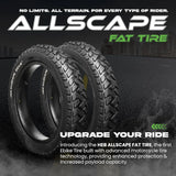 ALLSCAPE 20X4 Fat Tire for E-Bikes, Includes 2 Tires