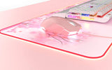 FIRSTBLOOD ONLY GAME. AJ52 Watcher RGB Gaming Mouse, Programmable 7 Buttons, Ergonomic LED Backlit USB Gamer Mice Computer Laptop PC, for Windows Mac OS Linux, Pink