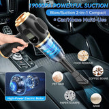 Belibuy 6-in-1 Handheld Cordless Car Vacuum Cleaner with Smart Display - 19000Pa Powerful Portable Solution for Home, Office, and Pet Care