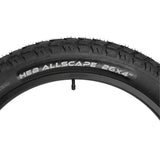 HEB ALLSCAPE E-Bike 26X4.0 Fat Tire Set, Includes 2 Tires, All Terrain