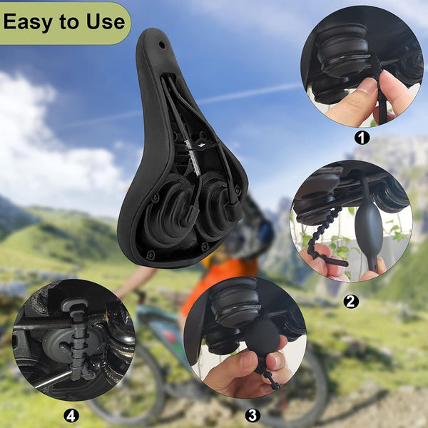 TOOVREN Airtag Bike Mount for under Seat, anti Theft Case Compatible, Mount Anywhere, 2 Pack Loop Holder for Luggage, Scooter