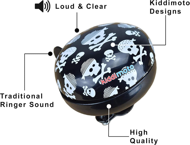 Kiddimoto Bike Bells for Kids| Premium Bicycle Bell for Kids, Boys, Girls and Adults with Loud Melodious Sound | Bicycle Horn for Road Bike, Mountain Bike, Bicycle, Scooter, MTB, BMX
