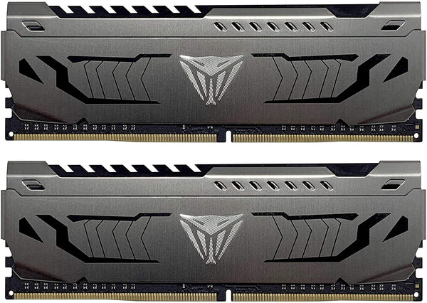 Patriot Viper Steel DDR4 RAM 16GB (2X8GB) 3200Mhz CL16 1.35V UDIMM Desktop Gaming Memory Kit Compatible with XMP - PVS416G320C6K