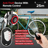BANGTING 110Db Loud Bike Alarms with Remote, Wireless Best anti Theft Vibration Motorcycle Alarm, IP65 Waterproof Bicycle Alarm, Alarm System for Ebikes Moto Ebike Bicicletas Bikes Scooter (Black)