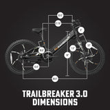 Rambo Bikes Trailbreaker 3.0 - Kid'S 20" Electric Bike | EBIKE with Pedals | 250W Motor 17MPH Activated Motor Cut Off-Intergrated Battery 24W 10.5AH EBIKE Delivers Throttle Controlled Power on Demand