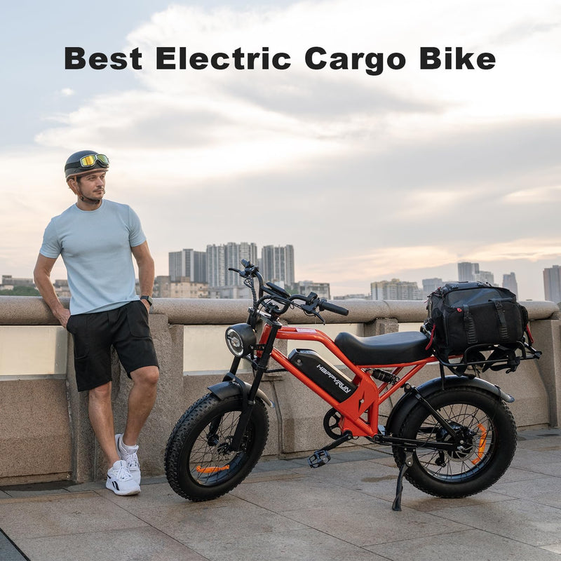 Electric Bike for Adults, 1500W Motor, 48V 18Ah Removable Battery, 20" Fat Tire Ebike, 7-Speed Transmission, up to 32MPH and 68+ Miles Range, All-Terrain E-Bike