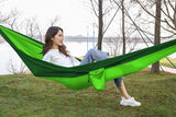 SWTMERRY Double Camping Hammock Lightweight Parachute Nylon | Portable Hammocks with Tree Straps | Hammock 2 Person Heavy Duty | Hammock Backpacking for Camping, Backyard, Hiking, Beach