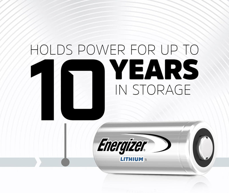 Energizer 123 Lithium Batteries (2 Pack), 3V Photo Batteries