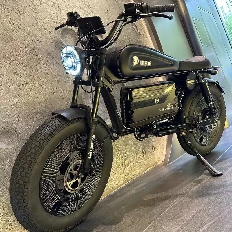 Hydraulic Brake1500W Motorbikes 60AH Ebike Adult Road Electric Bicycle 20 Inch Off-Road Fat Tyre Electric Bike Tandem  Ebikes