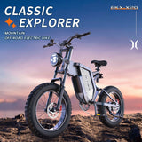 EKX X20 Fat Tire Electric Bike for Adult 2000W 20" Ebikes 48V 35AH 120Km Range