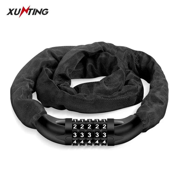 Xunting 74Cm Bicycle Lock Mountain MTB Road Bike Safety Anti-Theft Chain Lock Cycling Bicycle Accessories Bike Lock