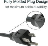 C2G 3FT Replacement AC Power Cord - Power Cable for Electronics, TV, Computer, Printer, Radio, Monitor, Samsung, Dell, Vizio, LG, Asus, Laptop and More (03129)