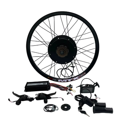 72V 3000W 135Mm Dropout Electric Ebike Conversion Kits 72V 60A Sine Wave Controller UKC1 Color Display 8 Magnet PAS