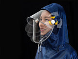 Haozaikeji Universal Motorcycle Raincoat Waterproof Hoodie Rain Cape Reusable Bike E-Bike Rain Coat Mobility Scooter Raincoat