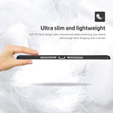 Procase Smart Case for Ipad 10.2 (9Th Gen 2021/ 8Th Gen 2020 / 7Th Gen 2019) with Pencil Holder and Soft TPU Back Cover, Slim Steady Stand Protective Case for 10.2" Ipad -Black