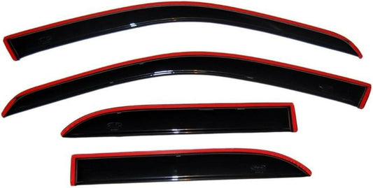 Auto Ventshade [AVS] In-Channel Rain Guards for 1999 - 2007 Mazda B3000; 1999 - 2009 Mazda B4000 Extended Cab; 1999 - 2011 Ford Ranger Supercab | Window Vent Visors, 2 Pcs. - Smoke | 192083
