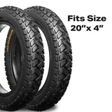 ALLSCAPE 20X4 Fat Tire for E-Bikes, Includes 2 Tires