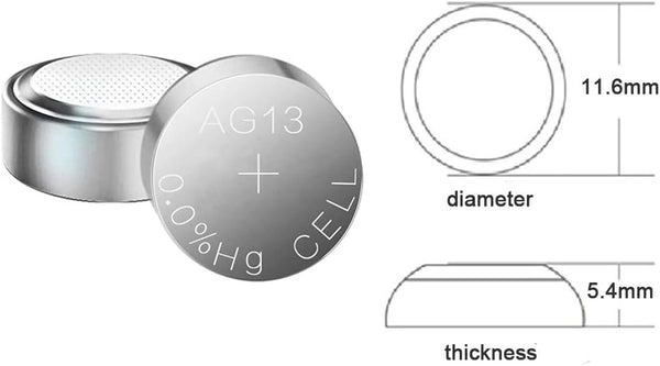 SKOANBE 20PCS AG13 LR44 A76 SR44 303 357 1.5V Button Coin Cell Battery