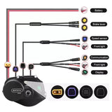 Mid Drive Motor Kit Ebike Conversion Kit Bafang M200 G210.250.C 36/43V 250W Mid Motor System Electric Bicycle Bike Motor Kit