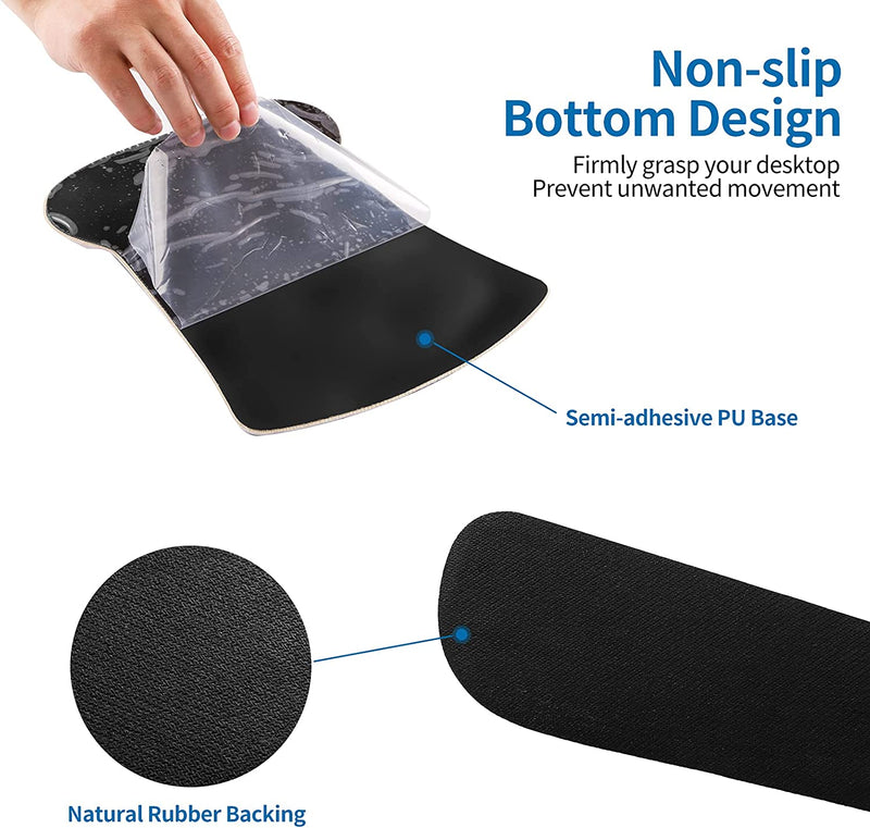 RICHEN Keyboard Wrist Rest Pad and Mouse Wrist Rest Support Mouse Pad Set,Sturdy & Comfortable & Lightweight for Easy Typing & Pain Relief-Ergonomic Support (Galaxy)