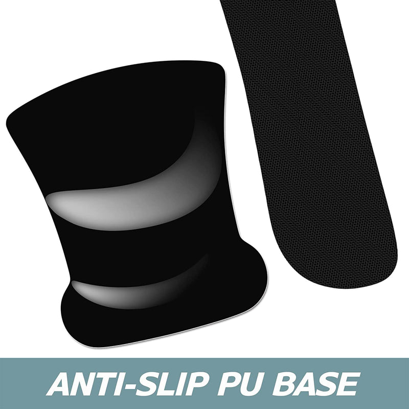 ITNRSIIET Mouse Pad Wrist Support Keyboard Wrist Rest Pad Ergonomic Mousepad Non-Slip Memory Foam Keyboard Pad Easy Typing Pain Relief Perfect for PC Laptop Gaming Office, Abstract Art Style