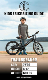 Rambo Bikes Trailbreaker 3.0 - Kid'S 20" Electric Bike | EBIKE with Pedals | 250W Motor 17MPH Activated Motor Cut Off-Intergrated Battery 24W 10.5AH EBIKE Delivers Throttle Controlled Power on Demand