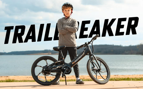 Rambo Bikes Trailbreaker 3.0 - Kid'S 20" Electric Bike | EBIKE with Pedals | 250W Motor 17MPH Activated Motor Cut Off-Intergrated Battery 24W 10.5AH EBIKE Delivers Throttle Controlled Power on Demand