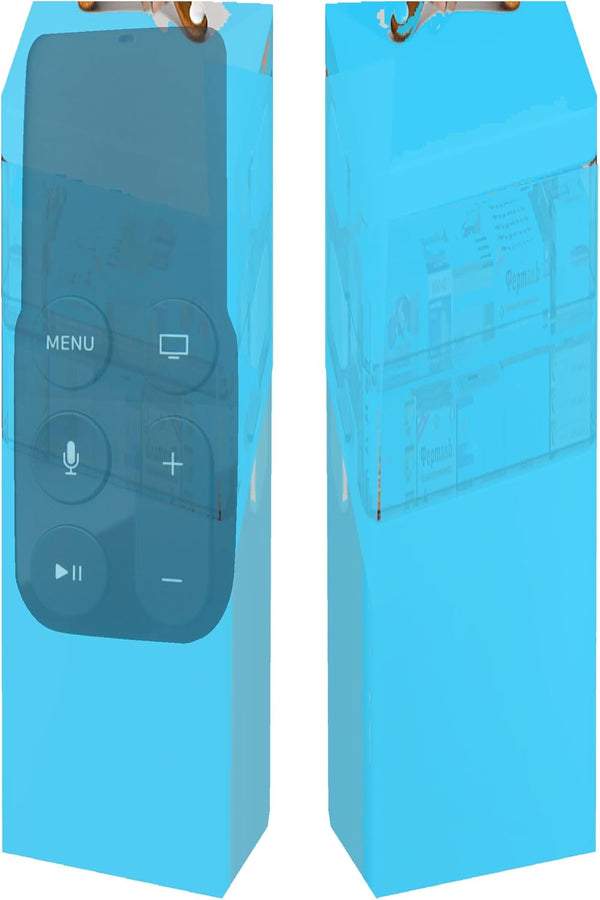 Remote Case Compatible with Apple TV 4K (5Th) and 4Th Generation, Auswaur Shock Proof Silicone Remote Cover Case Compatible with Apple TV 4Th Gen 4K 5Th Siri Remote Controller - Blue