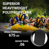 Heavyweight Polypropylene Webbing - Heavy Duty Poly Strapping for Outdoor DIY Gear Repair, 3/4 Inch