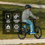 Rambo Bikes Trailbreaker 3.0 - Kid'S 20" Electric Bike | EBIKE with Pedals | 250W Motor 17MPH Activated Motor Cut Off-Intergrated Battery 24W 10.5AH EBIKE Delivers Throttle Controlled Power on Demand