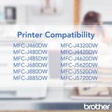 Brother Printer LC203M High Yield Ink Cartridge, Magenta, 550
