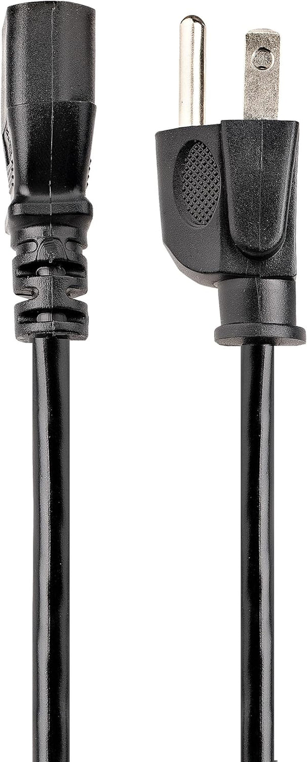Startech.Com 25Ft (7.6M) Computer Power Cord, NEMA 5-15P to C13, 10A 125V, 18AWG, Black Replacement AC Power Cord, Printer Power Cord, PC Power Supply Cable, Monitor Power Cable - UL Listed (PXT10125)