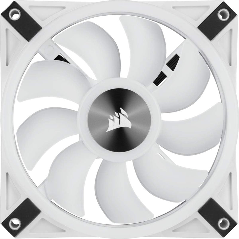 Corsair QL Series, Icue QL120 RGB, 120Mm RGB LED PWM White Fan, Single Fan