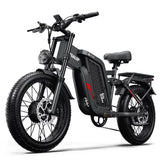 Electric Bicycle F7 2000W 52V 24AH Full Suspension Shock Absorption All Terrain Off-Road Hydraulic Disc Brakes Adult Fat Ebikes