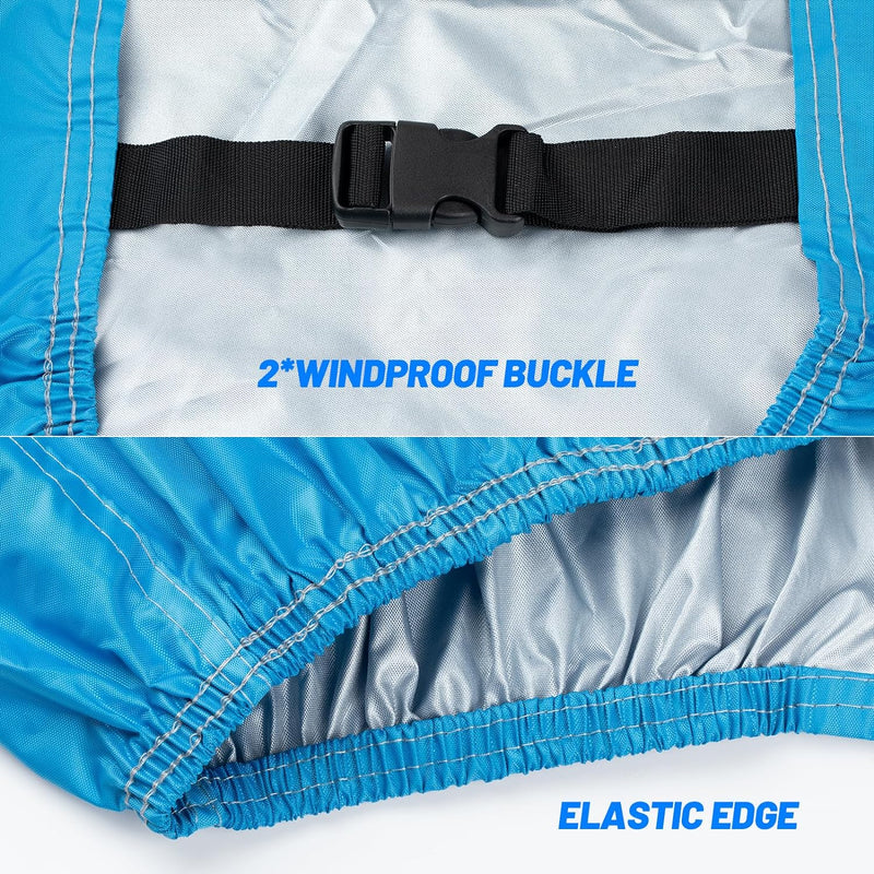 Favoto Bike Cover Waterproof Outdoor Bicycle Cover Thicken Oxford 29 Inch Windproof UV Snow Rustproof with Lock Hole Storage Bag for Mountain Road Bike City Bike Beach Cruiser Bike, Blue